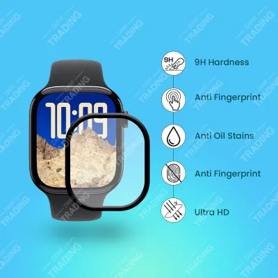 Apple Watch Series 10 46mm Watch Screen Protector HD Clear Ultra Thin PMMA Full Coverage Scratch and Fingerprint Resistant
